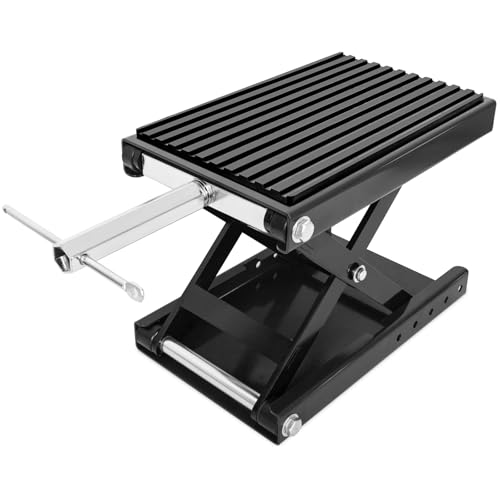 Motorcycle Jack with Rubber Pad, Carbon Steel Center Stand I494
