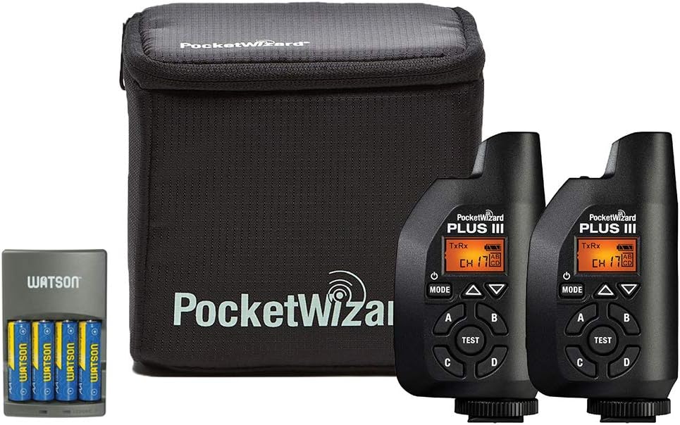 2 Pack Transceiver with Case and Charger and 4 AA NiMH Rechargeable Batteries K7856