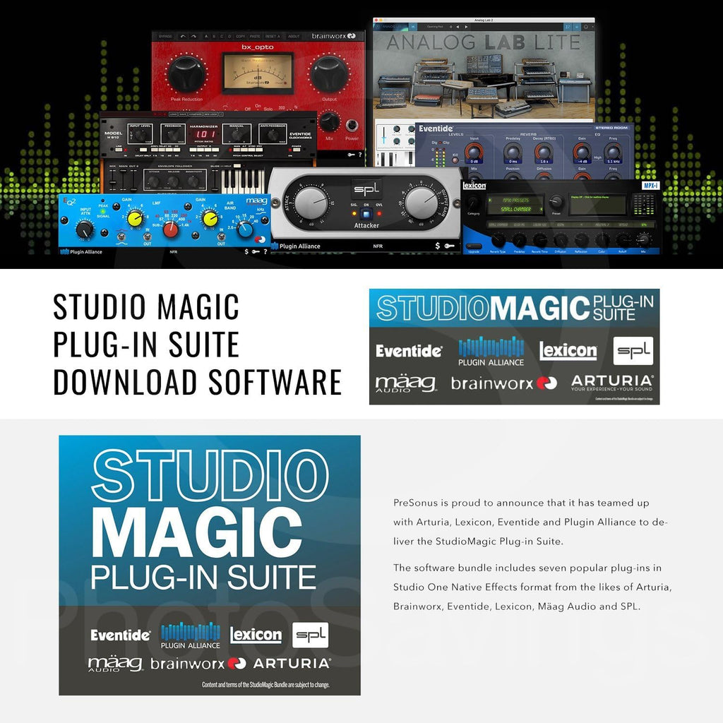 2x2 USB Recording System with Multimedia Reference Monitors and Microphone O2763