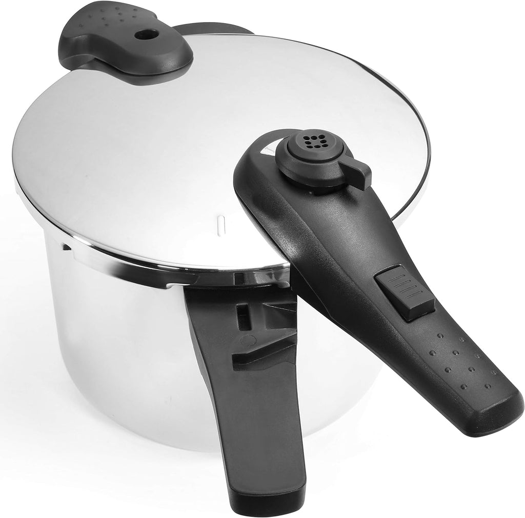 Stainless Steel Pressure Cooker 18/8 Dishwasher Safe Lock Lid 15-PSI U169