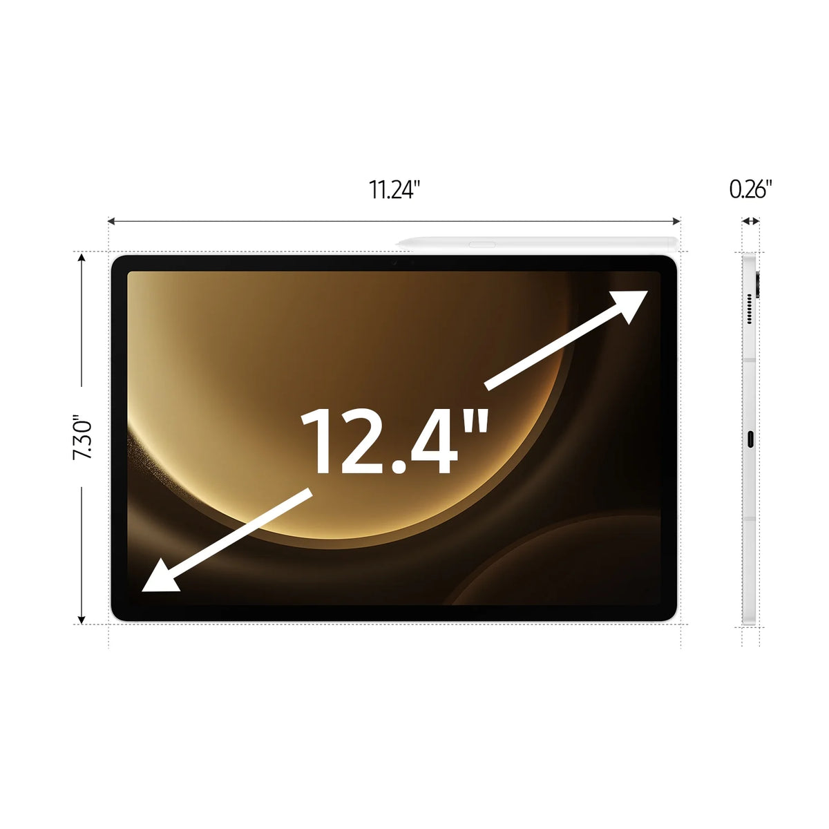 12.4" 256GB Silver Tablet T821