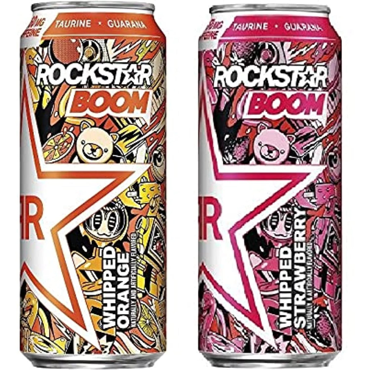 Whipped Orange And Whipped Strawberry 16 Ounce Pack Of 12 Energy Drink X657716