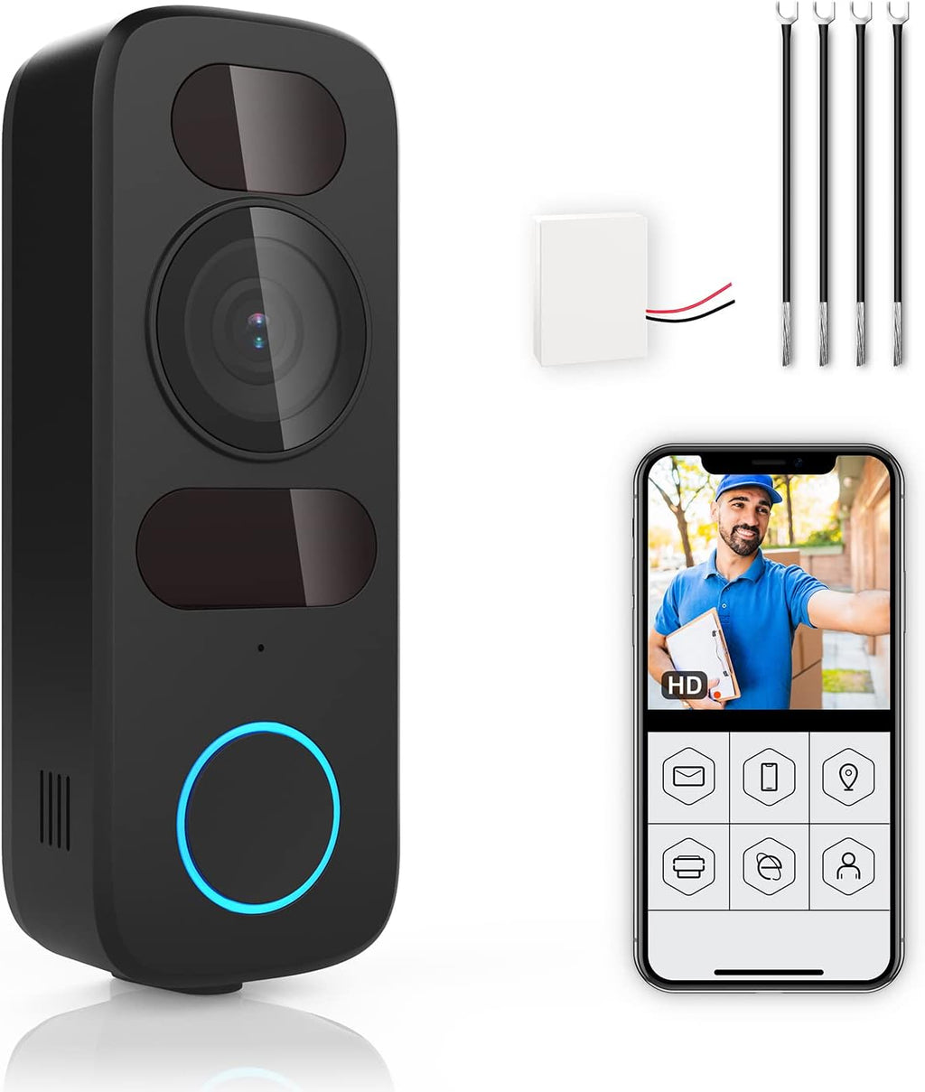 Wired Video Doorbell Camera with 2-Way Audio P18559