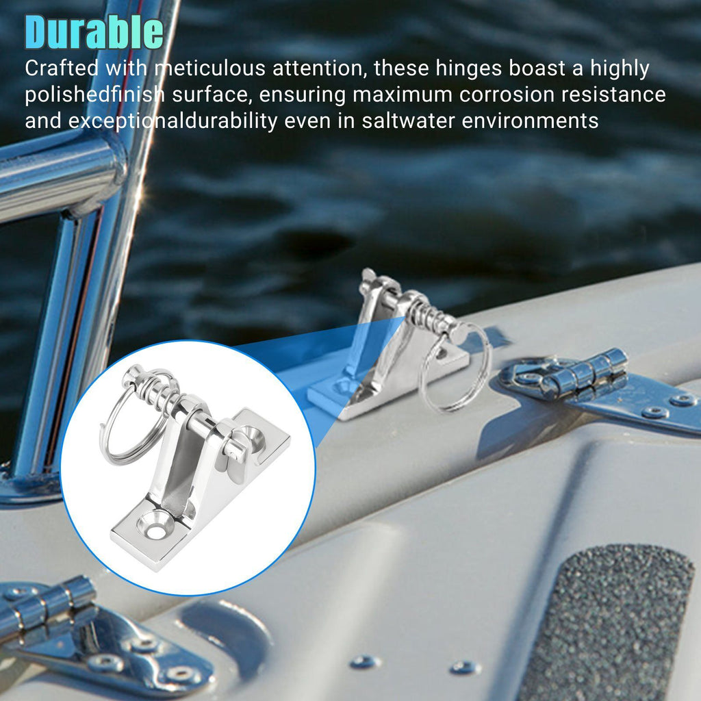 316 Stainless Steel Top Deck Hinge Mount Fitting Hardware Marine Boat Bimini C844615