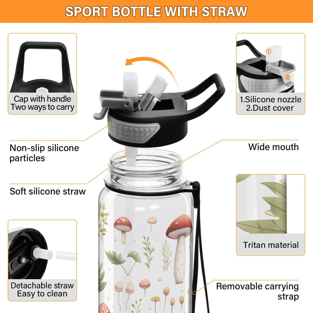 32oz Tritan Water Bottle with Straw Q6317