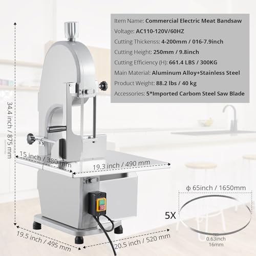 1500W Electric Bone Saw Machine with 5 Saw Blades F42752