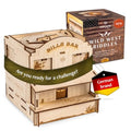 Wooden Puzzle Box with Hidden Compartments X86784