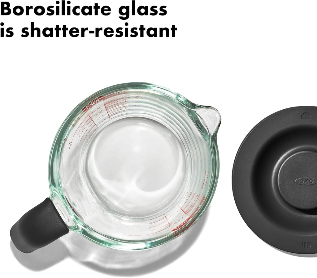 2 Cup Glass Measuring Cup With Lid N9068