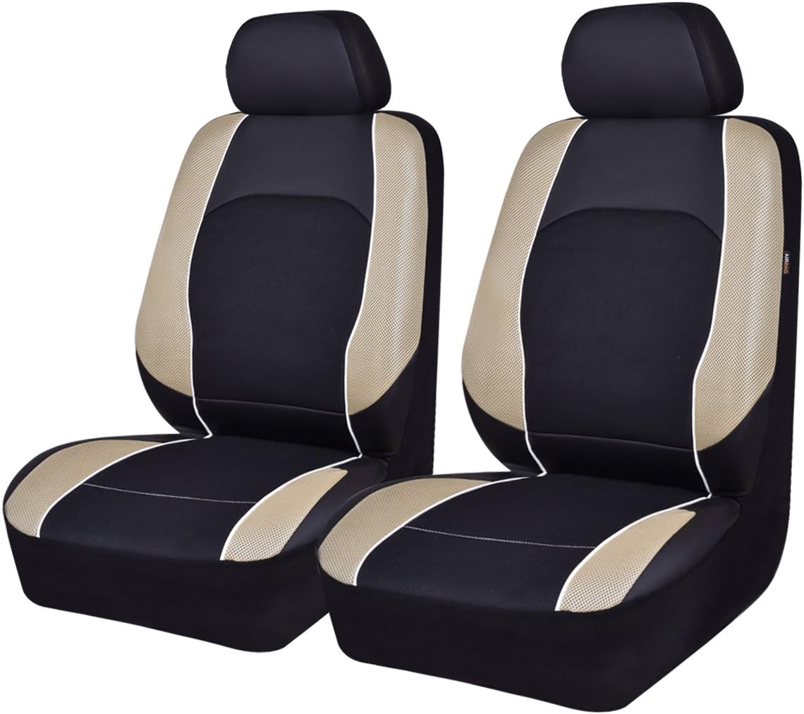Faux Leather Car Seat Covers Full Set 11PCS Turquoise Blue E564414