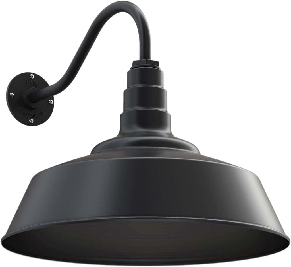 20 inch Dome Gooseneck Outdoor Wall Mounted Barn Light L350739