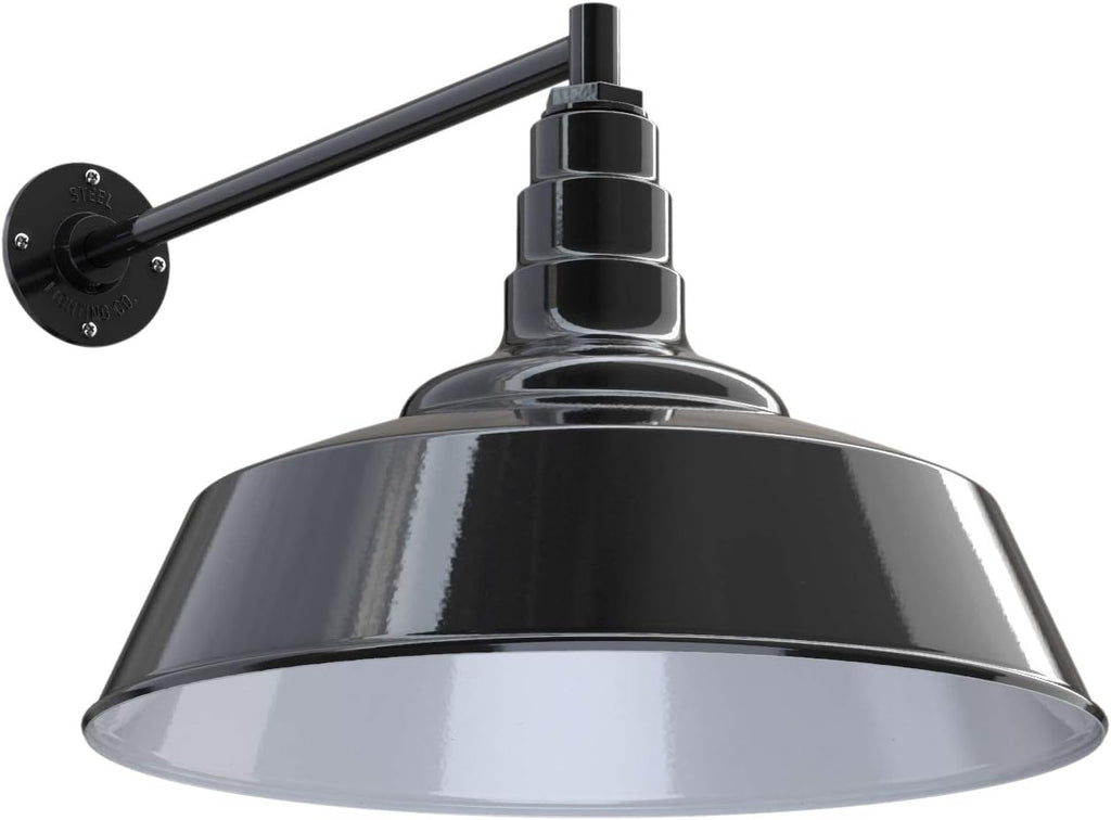 20 inch Dome Gooseneck Outdoor Wall Mounted Barn Light L350739