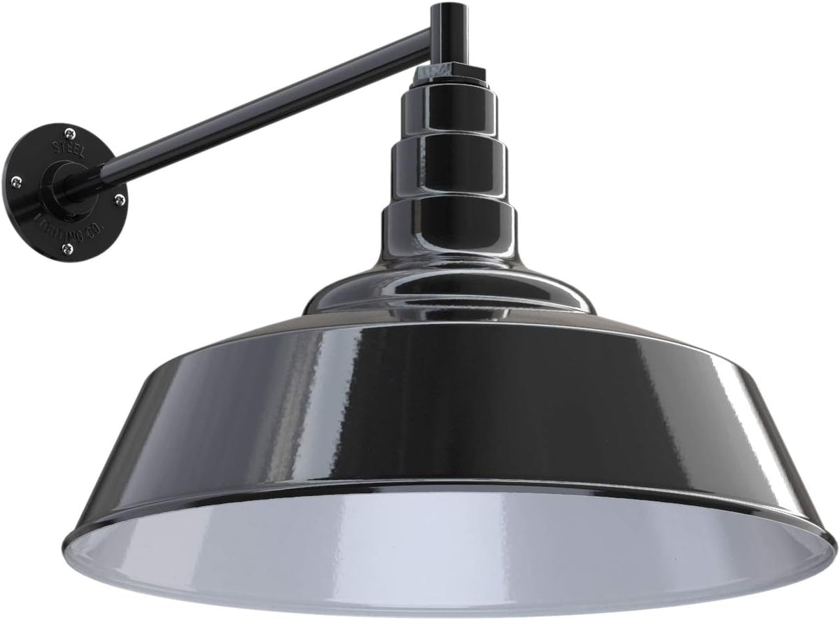 20 inch Dome Gooseneck Outdoor Wall Mounted Barn Light L350739