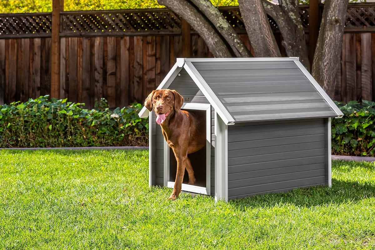 Extra Large Pet Dog House Outdoor Bunk Style Shelter Raised Floor K771