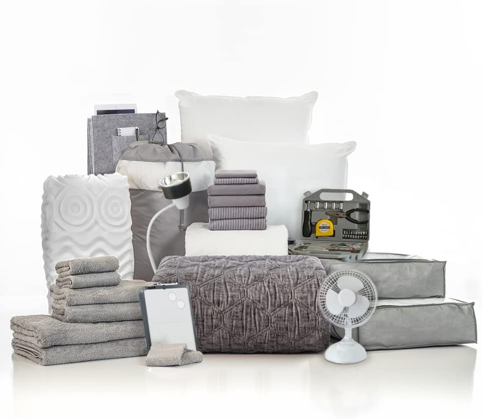 Twin XL 25-Piece Bedding Bath Set with Trunk T91156
