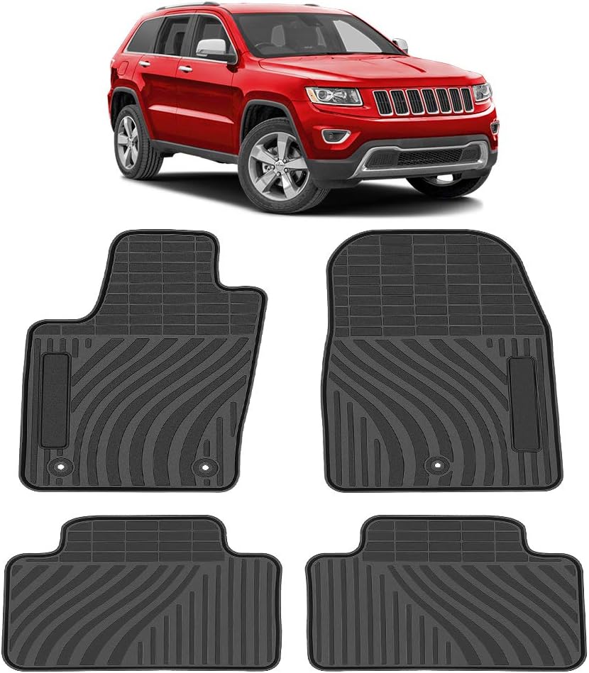 All Weather Rubber Floor Mats 4PCS G328