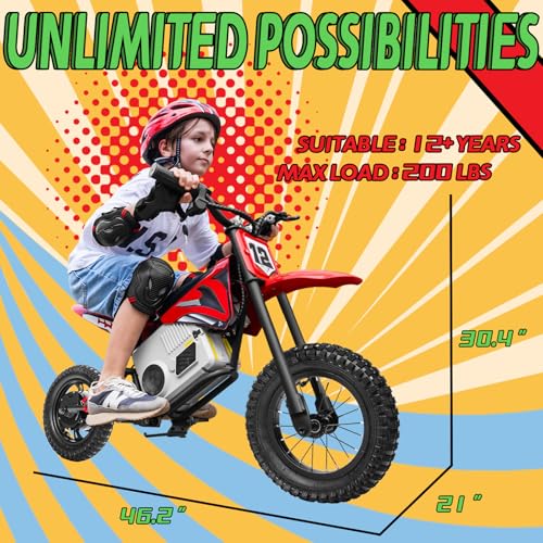 Green Electric Dirt Bike O75201
