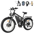 3000W Fat-Tire Electric-Bike, 52V 25AH, 38MPH, Full Suspension Ebikes with 24 Inch Y783498