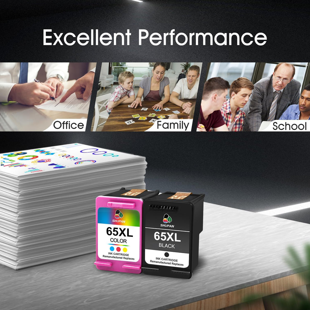 65XL Ink Cartridge Combo Pack Black and Color O162719