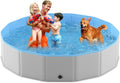 Foldable Collapsible Hard Plastic PVC Dog Pool 71 Inches U489936
