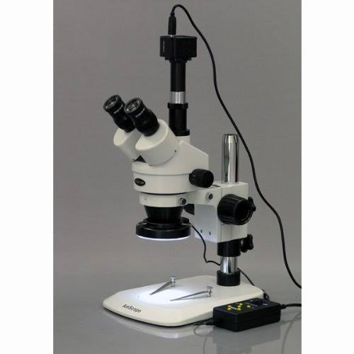 3.5X-45X Zoom Stereo Microscope with 144-LED and 1.3MP Digital Camera C555