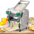 Commercial Electric Pasta Maker 2-in-1 Automatic Noodle Machine Thickness Adjustable 2mm 6mm Noodle Heavy Duty Dough Roller Pressing Machine 750W W904106