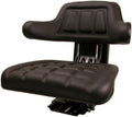 Black Universal Tractor Seat with Base & Tracks U65979
