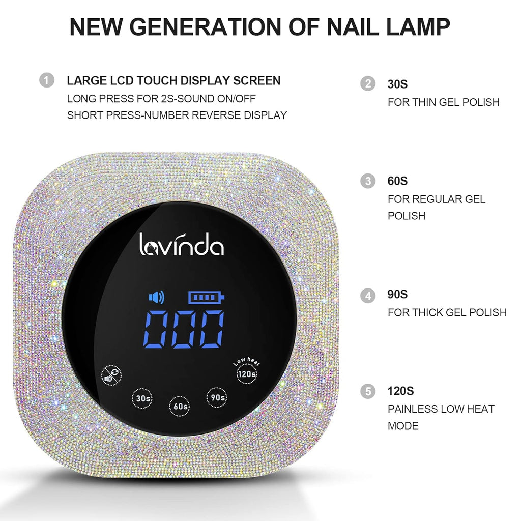 UV LED Nail Lamp and Rechargeable Nail Drill Machine C359
