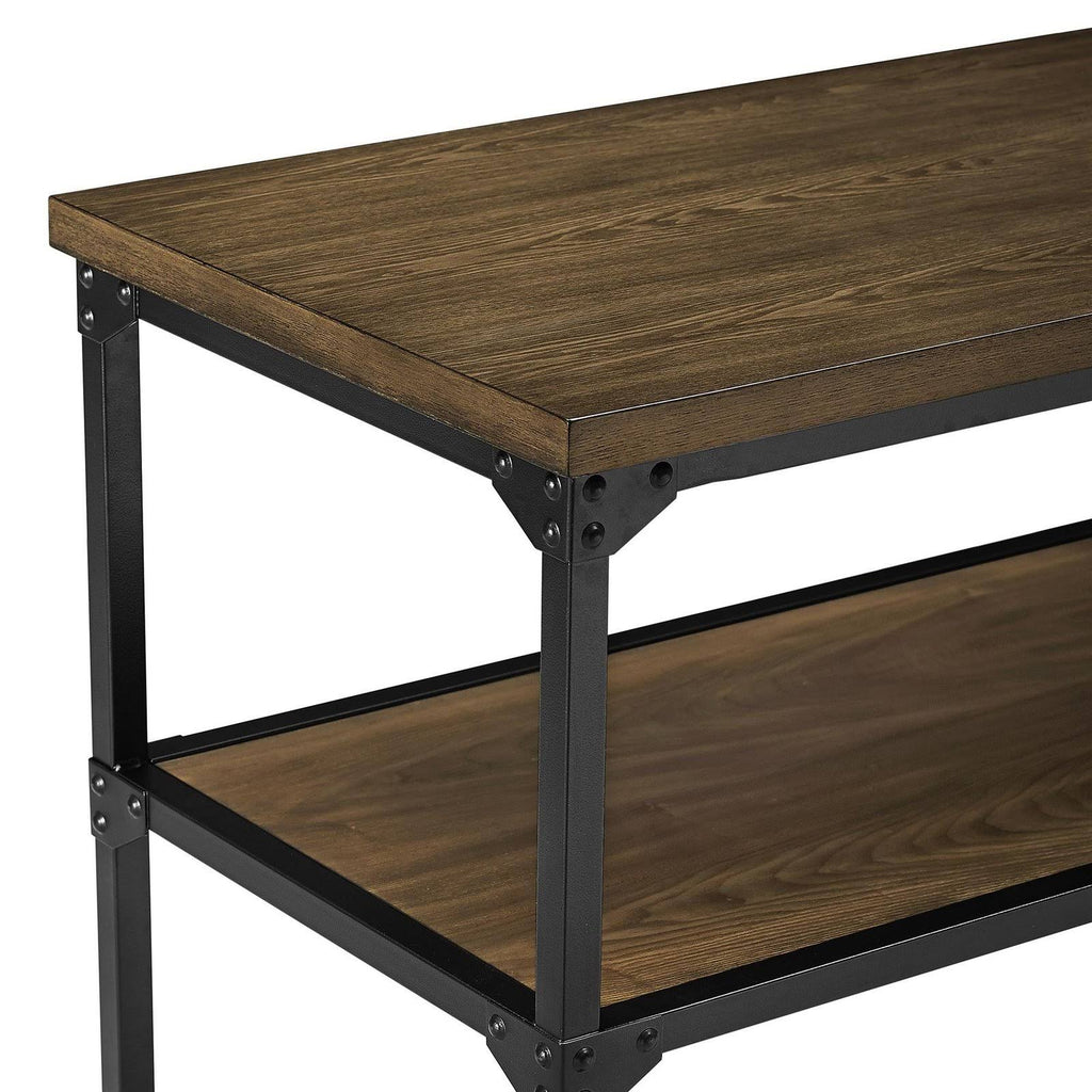 Rustic Antique Oak Black Multifunction Island C623