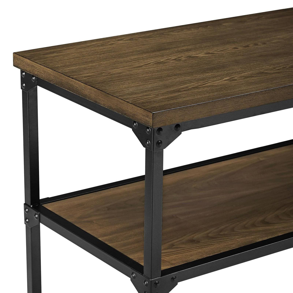 Rustic Antique Oak Black Multifunction Island C623