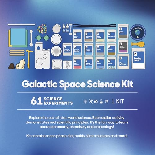 61 Experiment STEM Science Kit with DIY Telescope A939