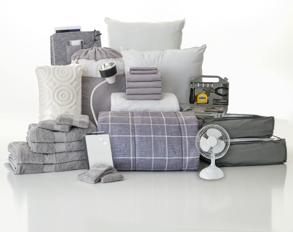Twin XL 25-Piece Bedding Bath Set with Trunk T91156
