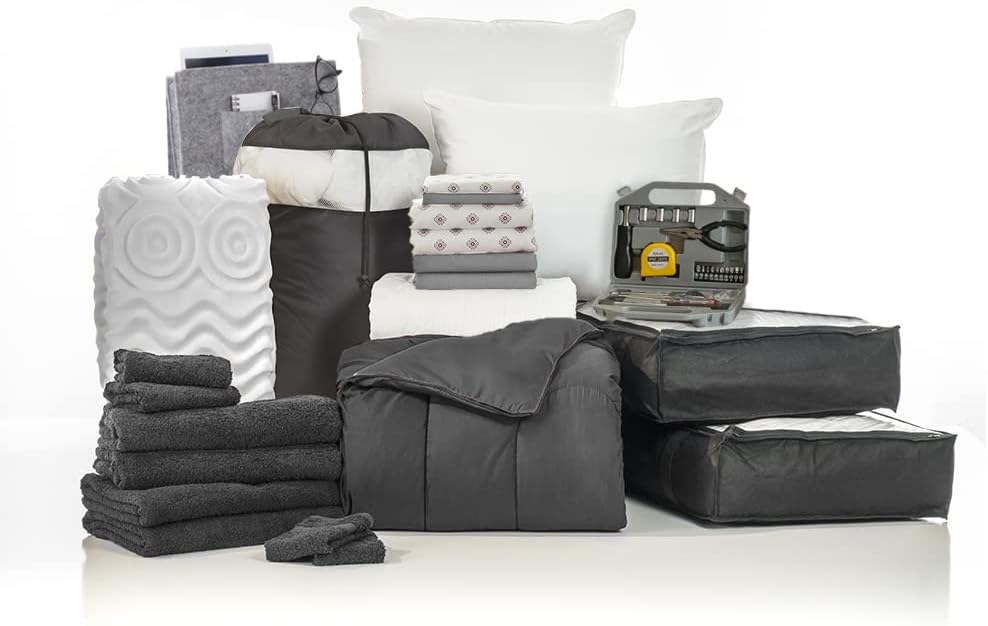 Twin XL 25-Piece Bedding Bath Set with Trunk T91156