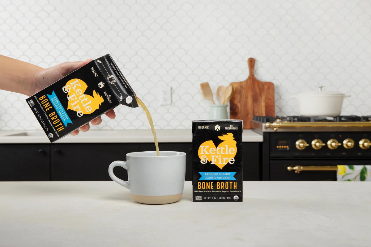 6 Pack Reduced Sodium Chicken Bone Broth X323