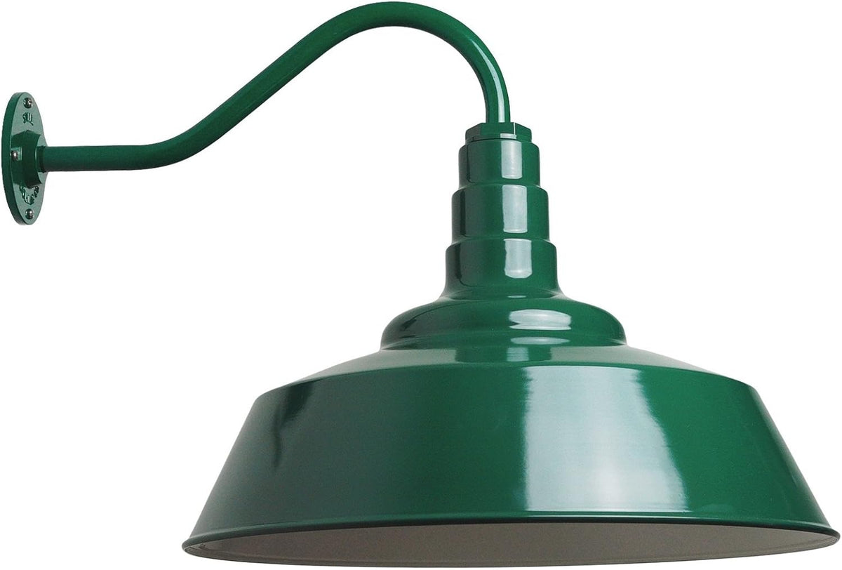 20 inch Dome Gooseneck Outdoor Wall Mounted Barn Light L350739