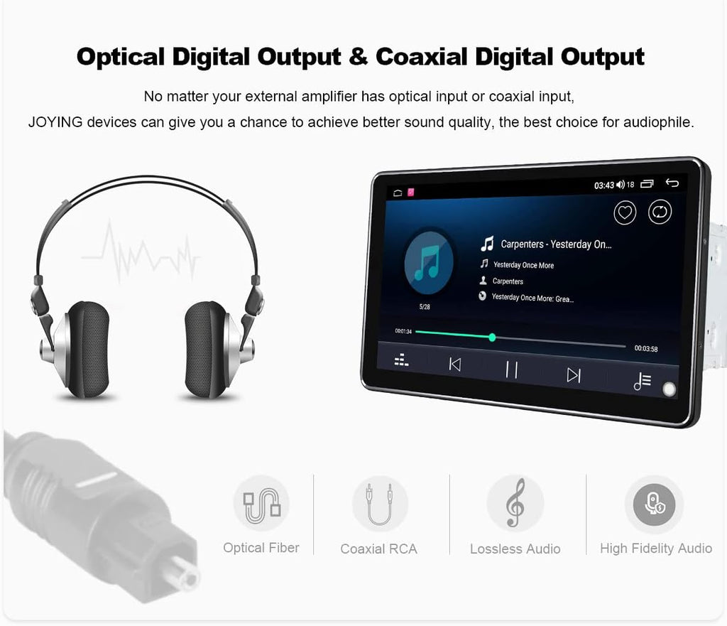 10.5 Inch Single Din Android Car Radio with Detachable Touch Display V59566