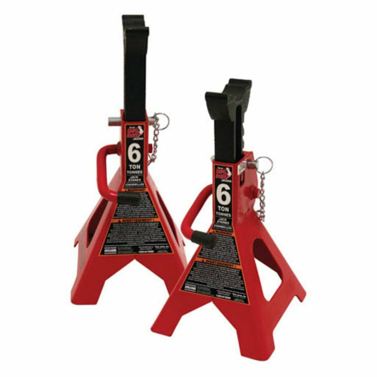 6 Ton Capacity Heavy Duty Double Locking Steel Jack Stands, 1 Pair Q88715