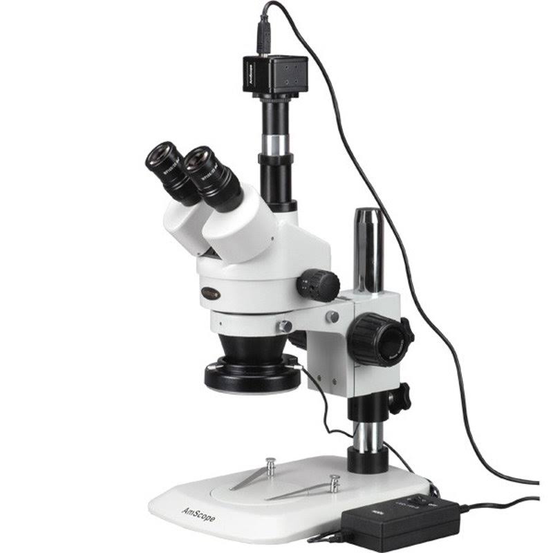 3.5X-45X Zoom Stereo Microscope with 144-LED and 1.3MP Digital Camera C555