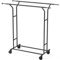 Black Double Rail Clothing Garment Rack C5438
