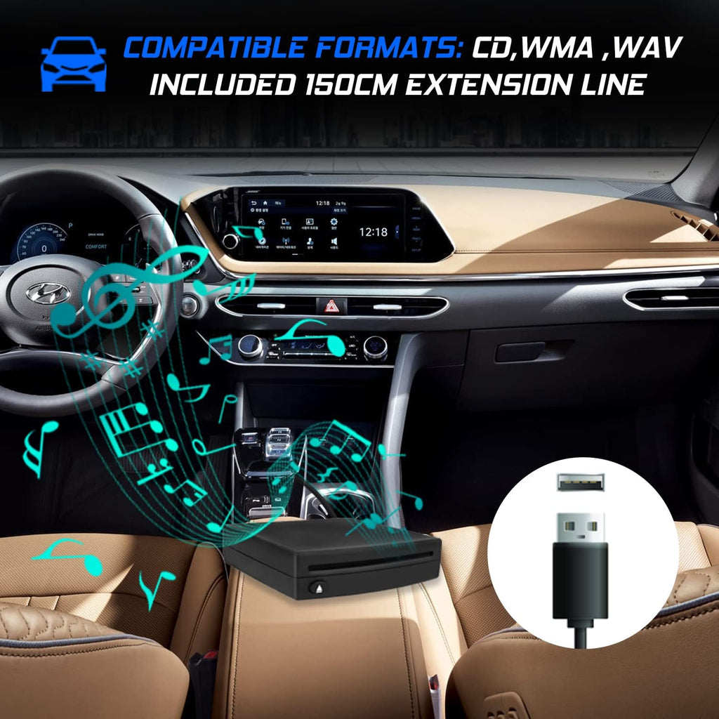 Portable CD Player with USB Connector Cable O384606