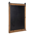 Rustic Brown Barn Door Wood-framed Chalkboard Z64435
