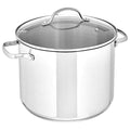 Stainless Steel Stock Pot with Lid, 8 Quart B343