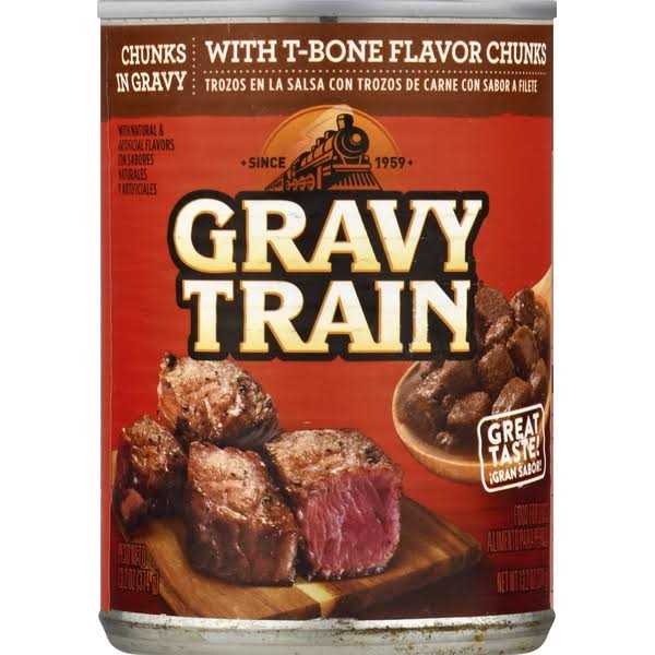 Chunks in Gravy Dog Food With T-Bone Flavor P586538