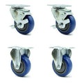 3.5 x 1.25x22 Blue Polyurethane Caster Set C72885