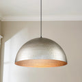 Hammered Metal Dome Farmhouse Pendant A68169