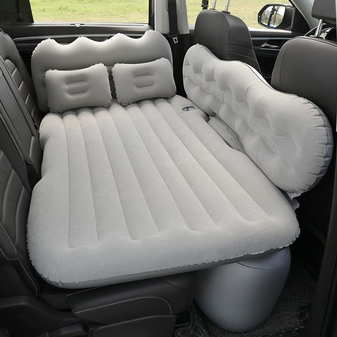 Car Air Mattress Inflatable Bed SUV Travel Camping Gray R9201