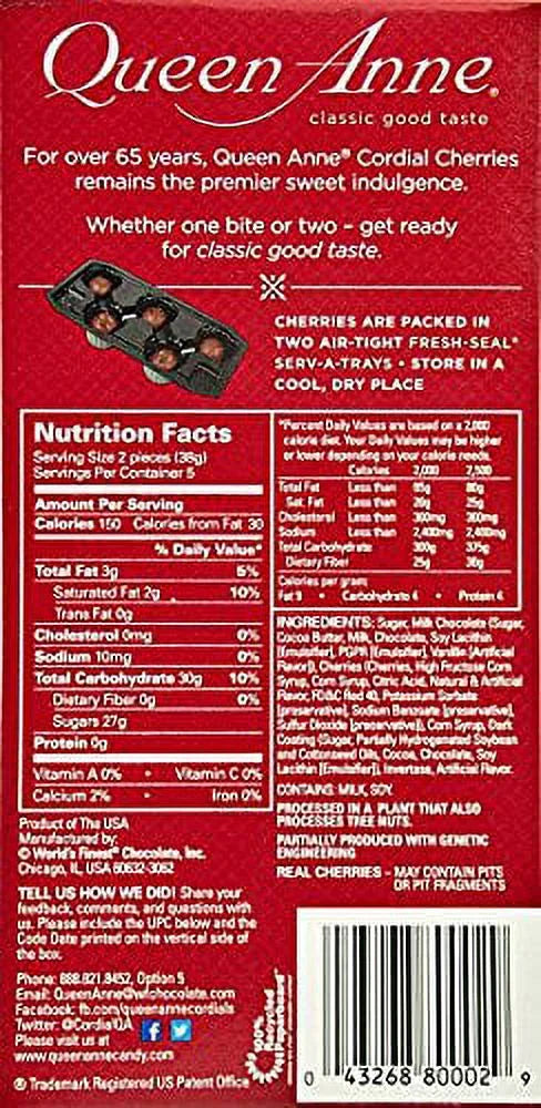 6.6 Ounces Pack of 4 Milk Chocolate Covered Cordial Cherries R4102