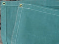 16 x 16 Green Canvas Tarp Water Resistant 10 oz A7560
