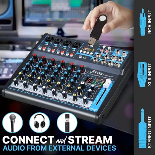 8 Channel Digital USB Bluetooth Audio Mixer I5960