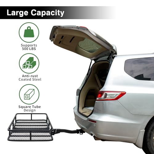 60"x24"x6" Folding Cargo Carrier Hitch Mount N636334
