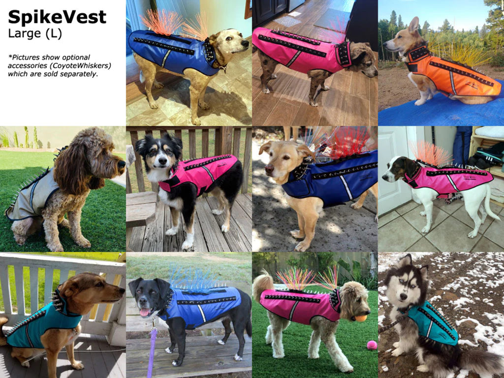 Reflective Dog Harness Vest with Spikes N14477